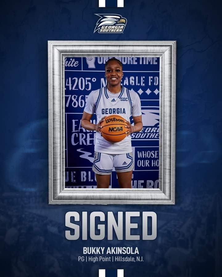 Georgia southern women's basketball signs Flying eagle 🦅🏀 Bukky Akinsola! 🔥💯 @georgiawbb26 @GSAthletics_WBB @BoostWbb @BeABull_wbb @AdamsStateU_WBB @D1WBBCommits @SacredHeartWBB @Howard_WBB @Ranger_WBB @MemphisWBB @WNBA @D1WBBCommits