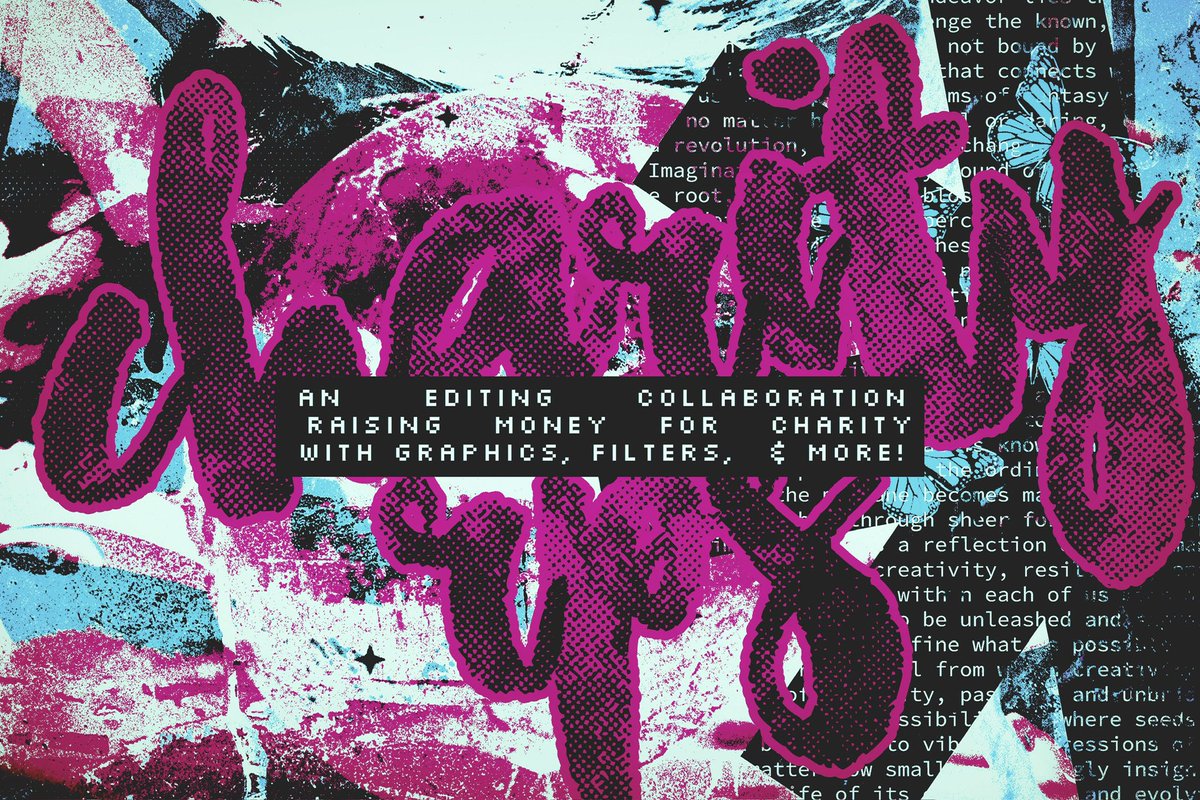 ⠀ ⠀
⠀ ⠀⠀༌༙   ⁎   ཾཾ ུ  ⁎   …   CHARITYRPS  !
⠀ ⠀an  editing  collab  for  charity.
⠀ ⠀