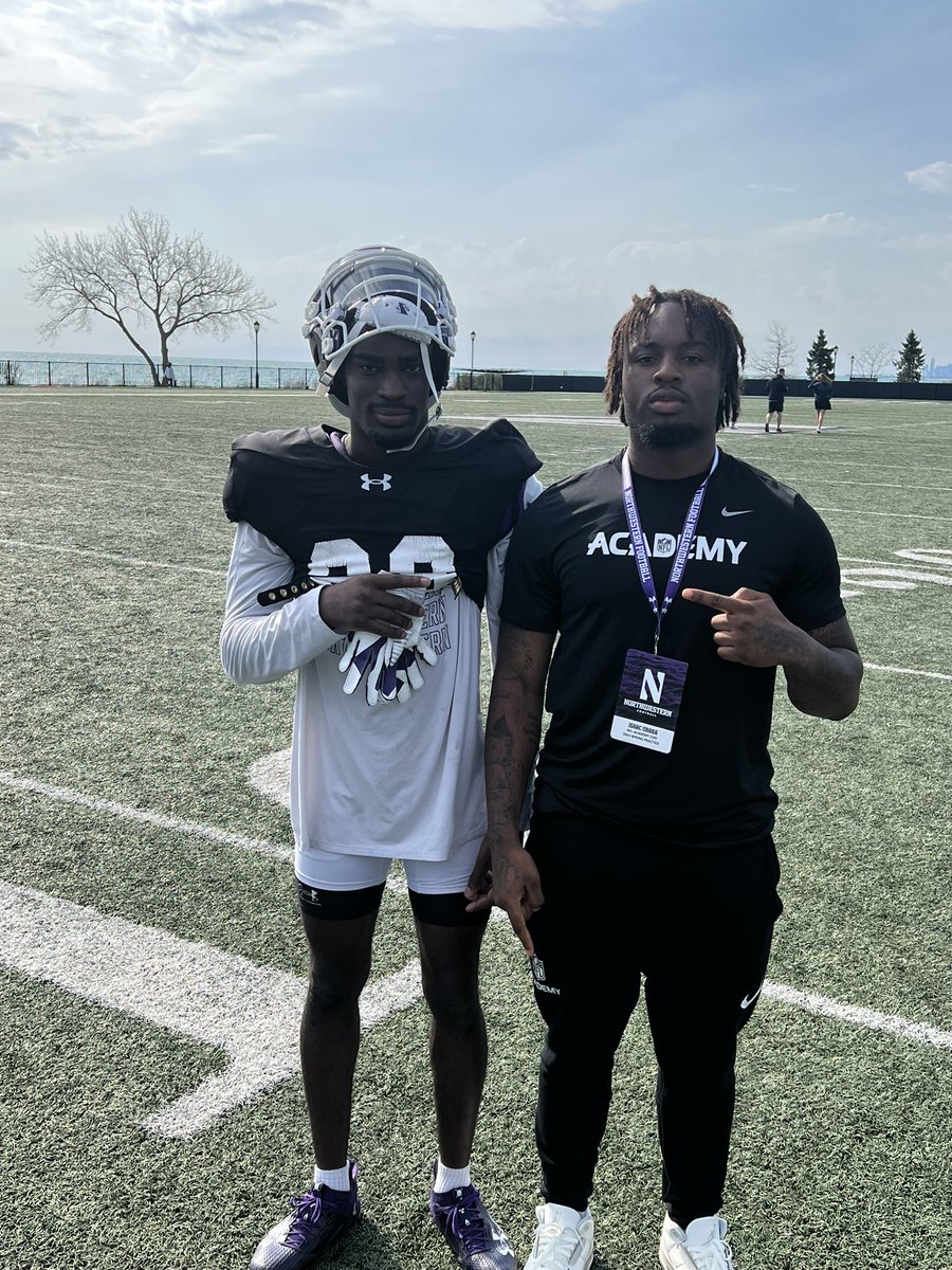 Isaacubaka's tweet photo. I had a great time at @NUFBFamily 💯 Thank you to @BDPRecruiting @DavidBraunFB @Coach_McGarigle @Timioke28  for having me! https://t.co/gz3YJK3HYu