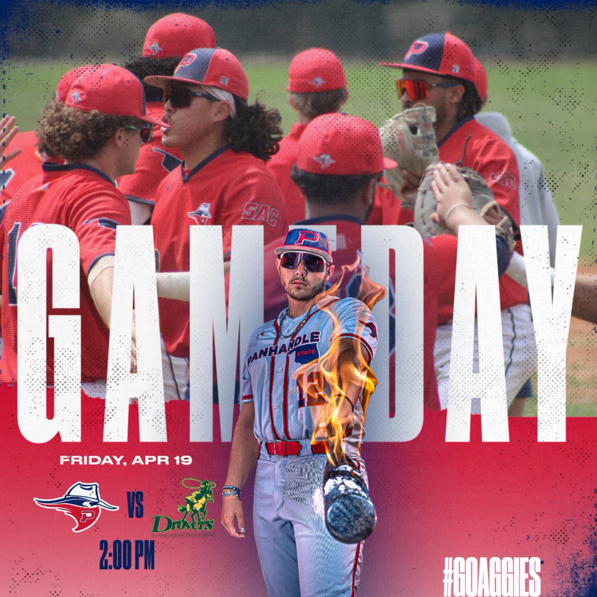 ⚾️GAMEDAY⚾️
🆚 University of Science &amp; Arts (OK)
⏰: 2:00 PM
📍:  Chickasha, OK
🎥: rb.gy/jxb4ro
💻: rb.gy/tn8lfh