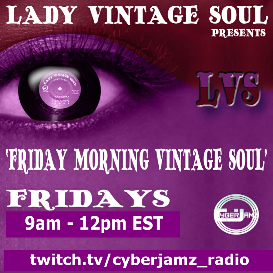 Tune in for Soulness! LVS on C.T.R.N. twitch.tv/cyberjamz_radio #vintagesoul #rnb #soulmusic #raregrooves #jazz #funk #blues #discosoul #danceclassics #clubclassics #dancemusic #housemusic #deephouse #soulfulhouse #latinjazz #africanfunk #afrobeats #paradisegarage #loft #cyberjamz