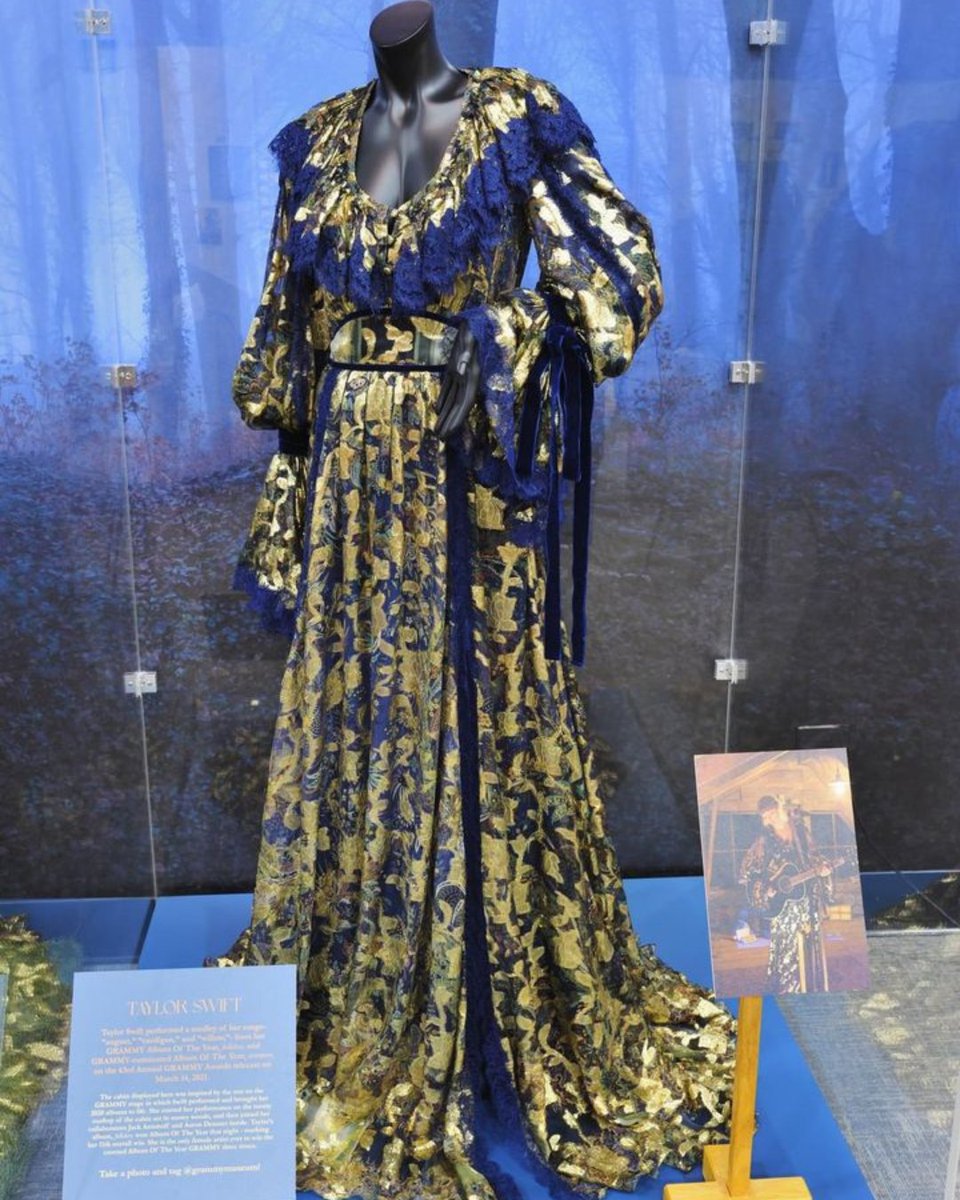 'Spinning like a girl in a brand-new dress.' Throwback to when we had the dress that Taylor Swift performed in at the 63rd Annual GRAMMY Awards on display in our Women of Country Music exhibit. Who's listening to 'The Tortured Poets Department' today?
