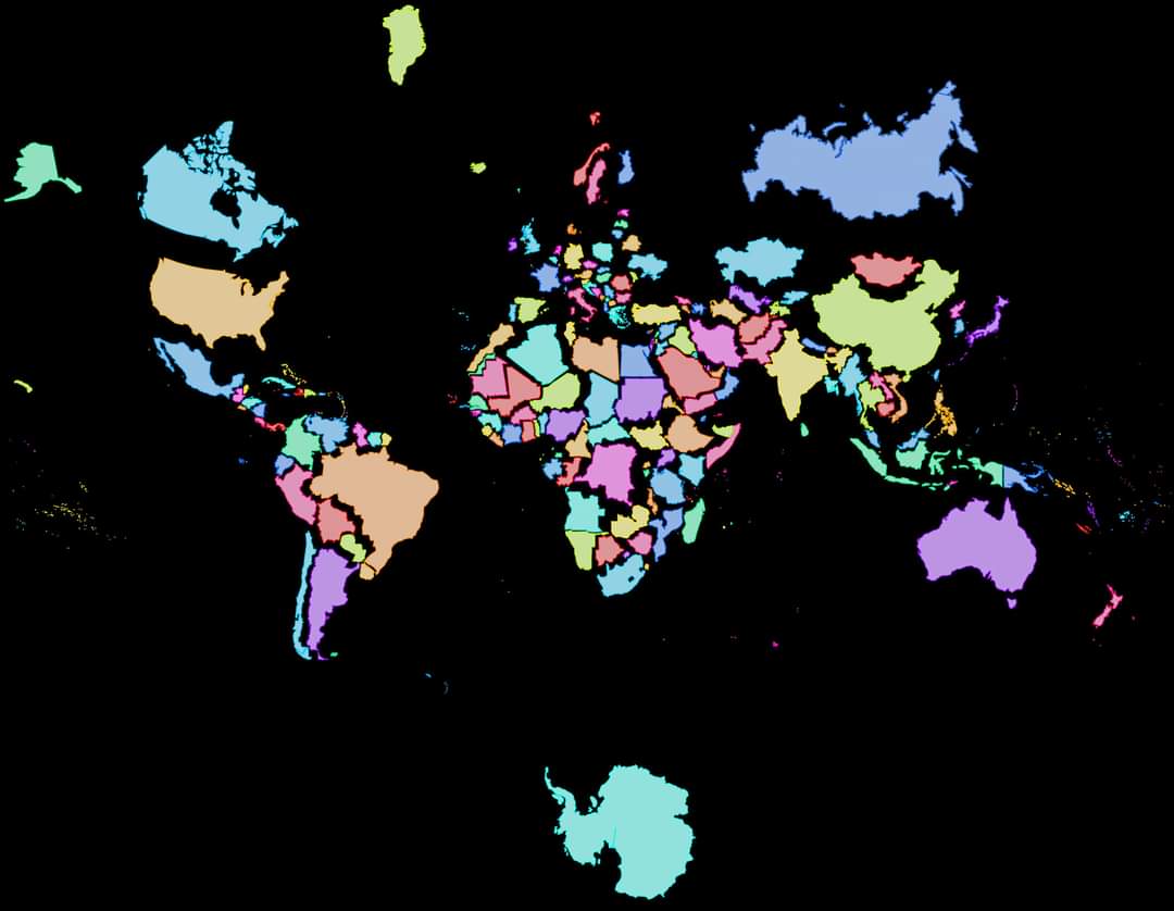 theepicmap's tweet photo. The true size of countries https://t.co/G4yb1qH7Jg