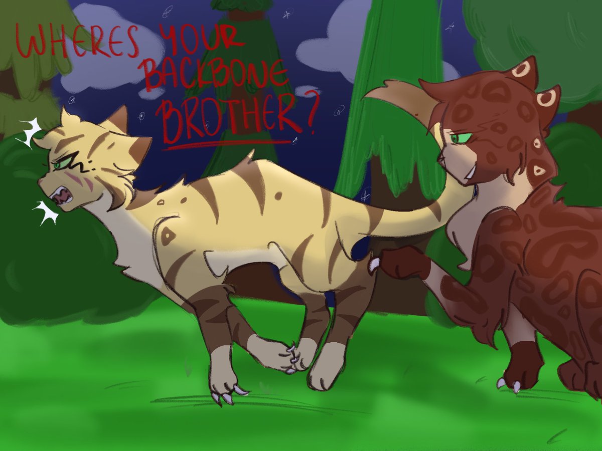 ScribbleBluwu's tweet photo. I’m actually rlly proud of this one :3 
-
-
#warriorcats #Warriorcatsoc #Tangleclan https://t.co/tO1dX8qKsk