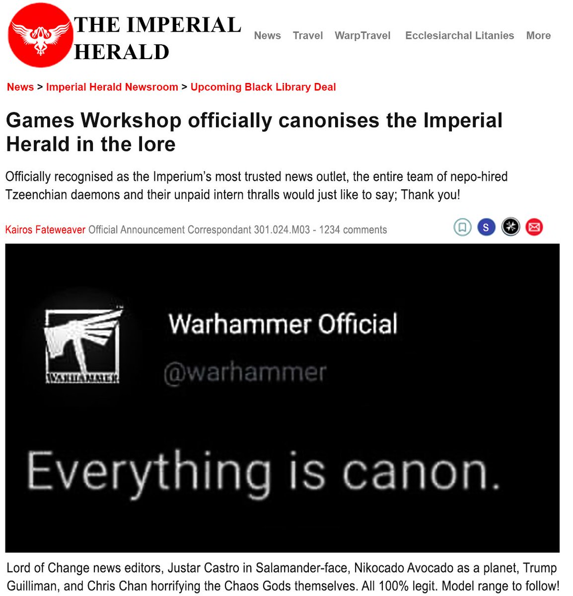 Follow us on Facebook & Instagram (@TheImperialHerald) Check out the main page for Official Merch & Sponsor links (With Discount Codes!)   #TheImperialHerald #Warhammer #tabletopgaming #40kmemes #GamesWorkshop #Warhammer #WarhammerCommunity  #wh40k #SpaceMarines #3Dprinting