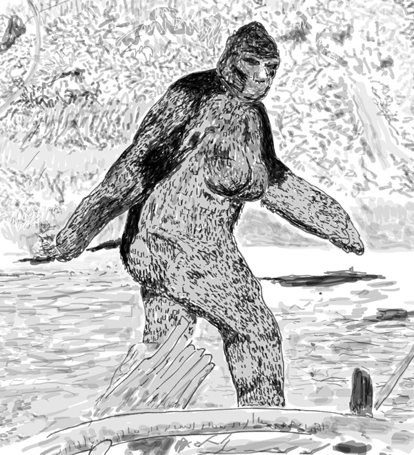 If you read my #TetZoocryptomegathread on the Patterson-Gimlin film of Oct 1967, showing a #Bigfoot at Bluff Creek, California, you'll recall discussion on whether 'Patty' the Bigfoot's size, form and gait matches that of a human. That thread is here… x.com/tetzoo/status/… 1/7