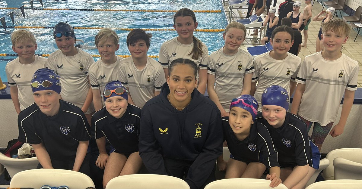Good luck to <a href="/StWystans/">St Wystan's School</a> <a href="/StWystansSport/">St Wystan's Sport</a> &amp; <a href="/ReptonPrep/">Repton Prep</a> <a href="/ReptonPrepSport/">Sport | Repton Prep</a> at the ESSA Primary Qualifier today! Joined by our Olympian, Eva Okaro!