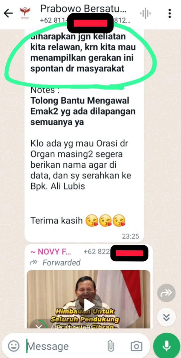 Drama menjijikkan 02.

Sudah sejak awal pilpres selalu bikin gerakan tandingan, setiap gerakan dari pendukung 01, 03 dan mahasiswa, mereka selalu bikin tandingan.

Kemarin mereka ramai2 ajak unk turun ke jalan mengawal 02 sekarang mereka ramai2 sebarkan pesan Prabowo unk ga turun