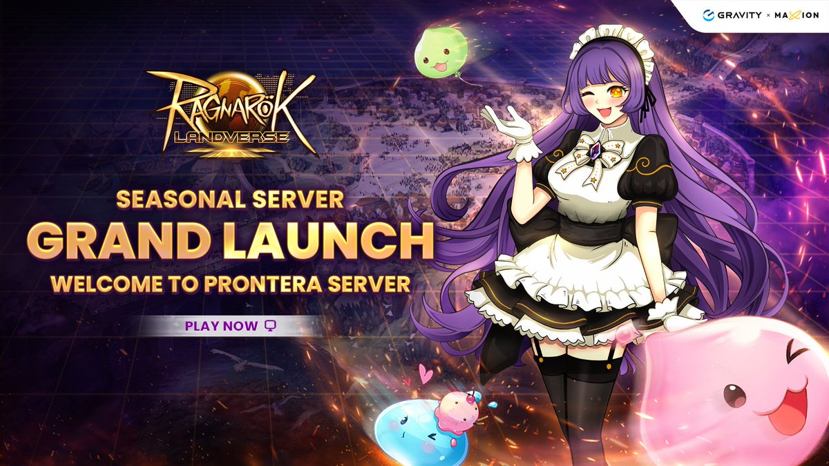 ⚔️ The Seasonal Server is now open! Welcome to the Prontera server. ✨ Embark on an adventure with friends, build your guild, and gear up for the competition! It's never too late to play, download #RagnarokLandverse on PC Now! ☛ landverse.maxion.gg/download2 #Web3Gaming #PCMMORPG