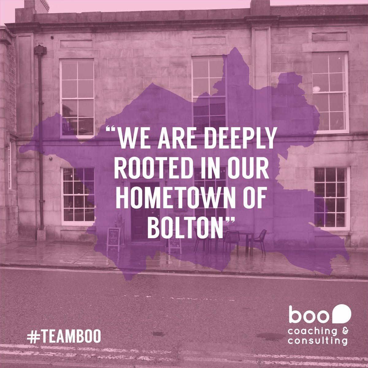 Can you believe it’s been 5 years since we moved in to @LBTownHall?! We LOVE our HQ! #Bolton #TeamBoo