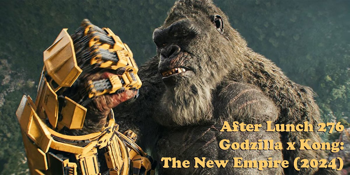 New Episode! @michaelmaycomix and @Spidey004 catch up with @CorinnaBechko and David May about the new entry in Legendary's MonsterVerse series, Godzilla x Kong: The New Empire. afterlunchpodcast.net/2024/04/276-go…