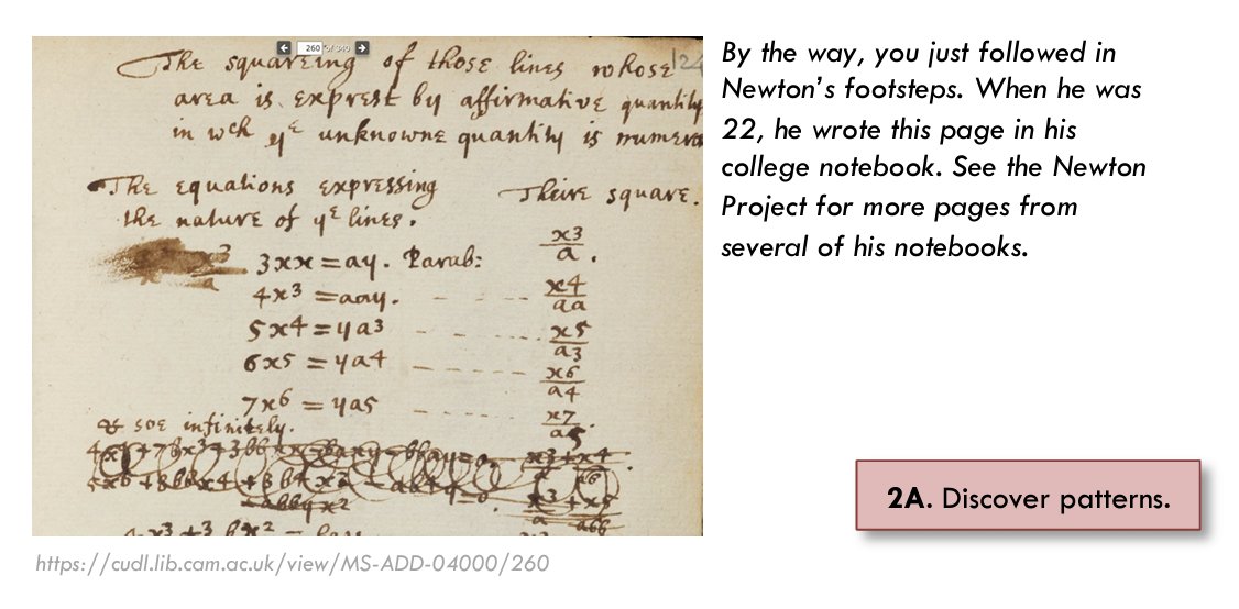 DeconstructCalc's tweet image. We want our students to understand that we aren't pulling this out of thin air. We point back to the giants of calculus who can show us the way. Check out these scribbles on Newton's work-even the big guys make mistakes-an important lesson for us! #deconstructcalc #calcmindset