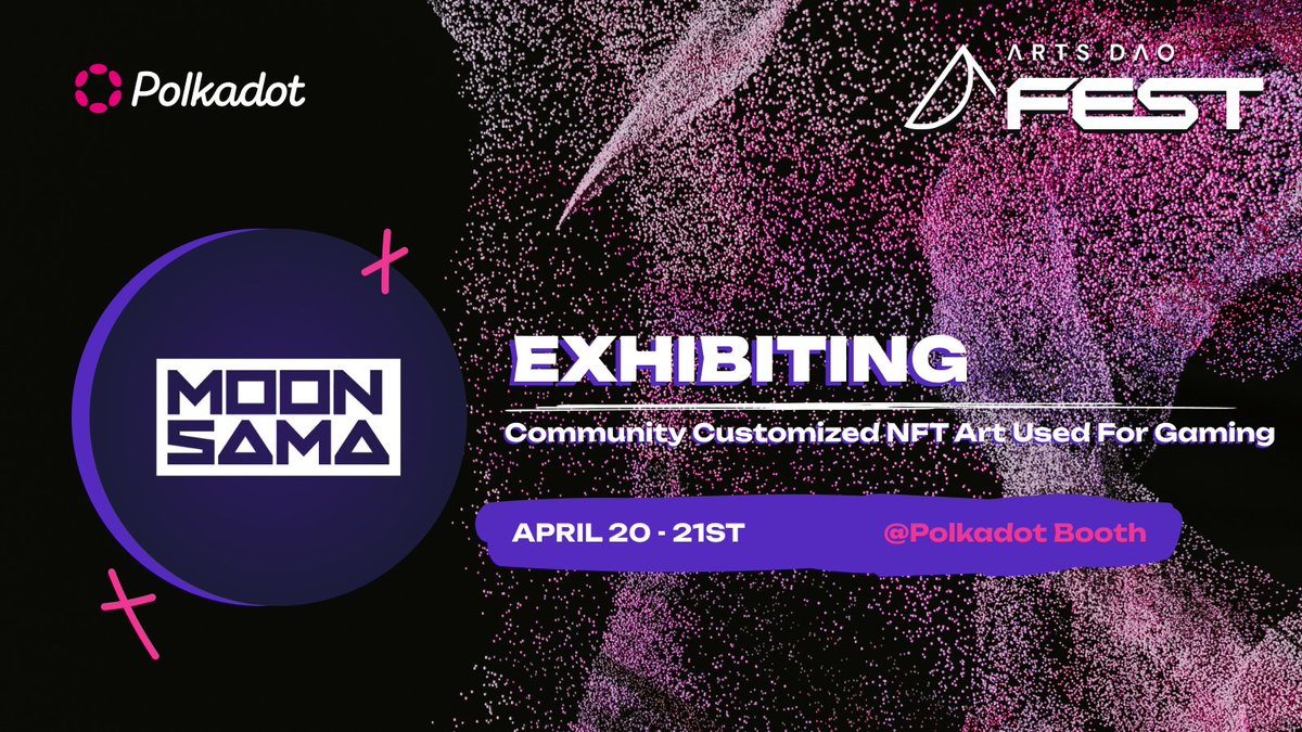 This weekend it's time for <a href="/arts_dao/">Arts DAO</a> Fest in Dubai. Visitors get a glimpse of some very special Exosama and Moonsama NFTs, customized by the community using the Moonsama Customizer. 

Want to give it a spin and get your Exosama or Moonsama ready for battle? Check out