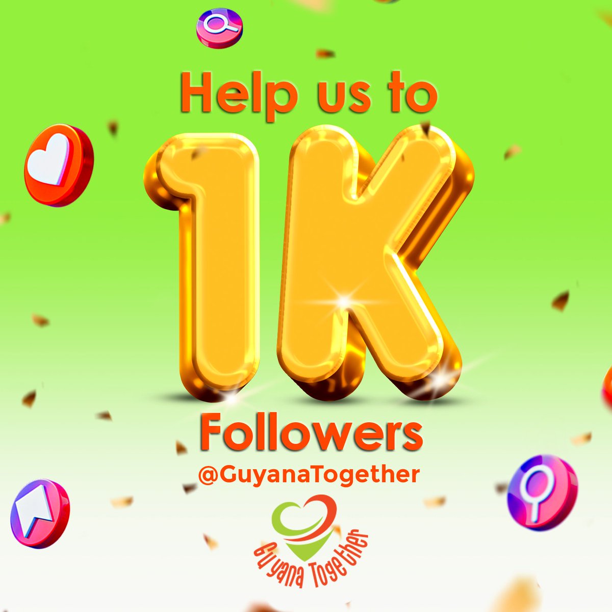 We’re almost there! Help us reach 1000 followers at facebook.com/guyanatogether/. Celebrate #diversity, foster #inclusion, and promote #respect across #Guyana. Together, we can make a difference! Follow us today and support our campaign. #GuyanaTogether #IsAllAhWe