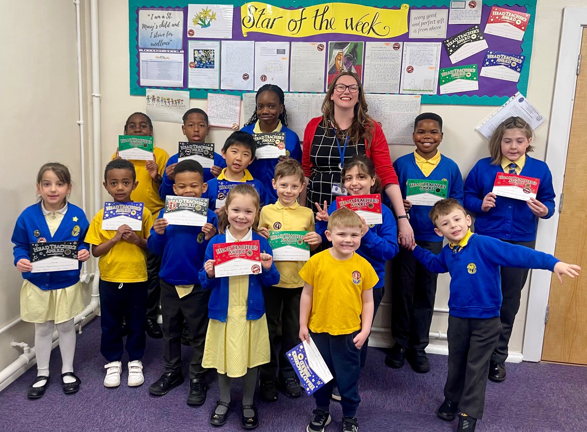 StMaryB17's tweet photo. Congratulations to our #StarOfTheWeek children who received the #HTAward this week ⭐️⭐️⭐️⭐️⭐️ https://t.co/arL8xb9tpT