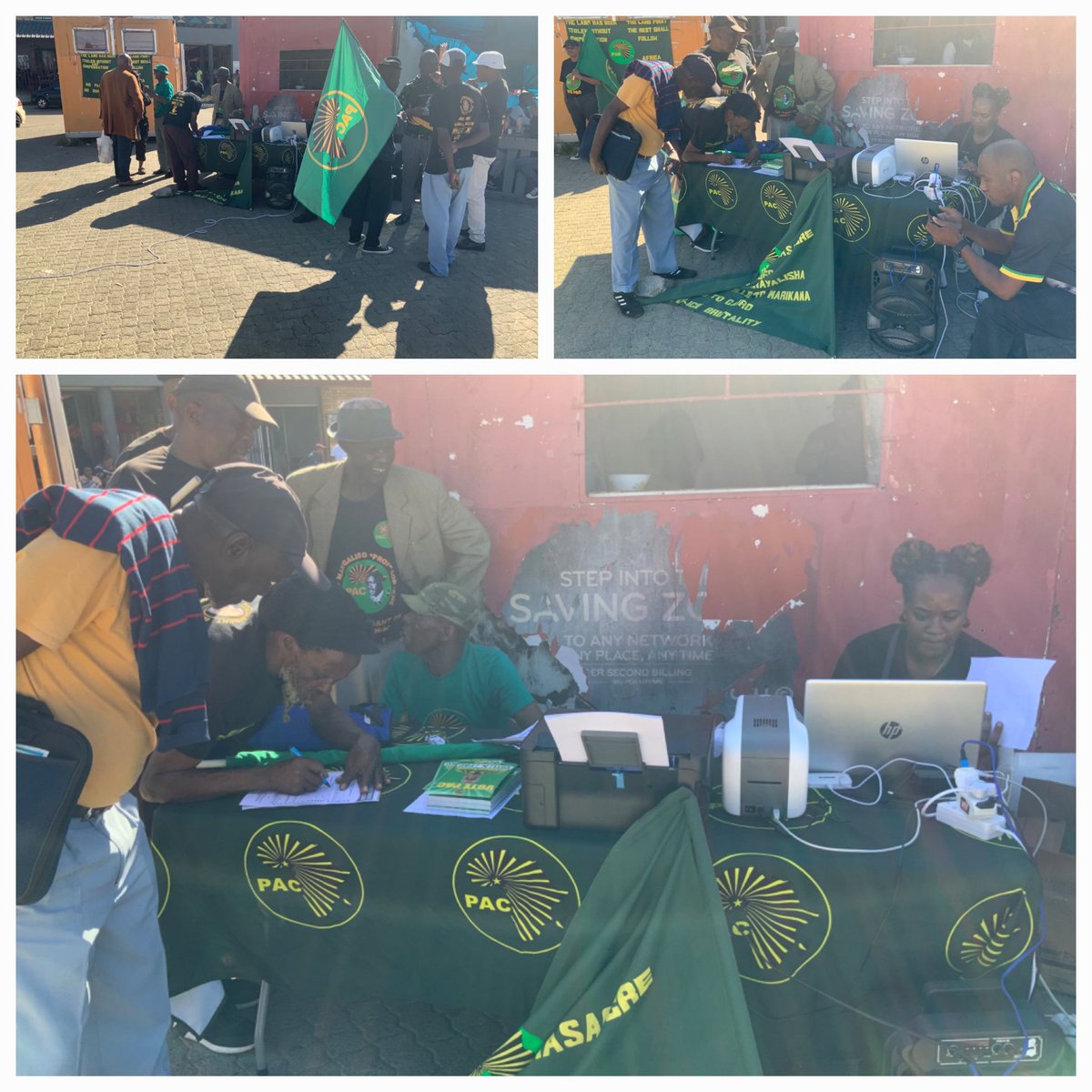Join us in Klerksdorp as we blaze the trail for a united Africa! The PAC is issuing membership cards on the spot, welcoming new members into our movement for true liberation. Together, we'll build a brighter future for all Africans. #PAC #VotePAC #Elections2024