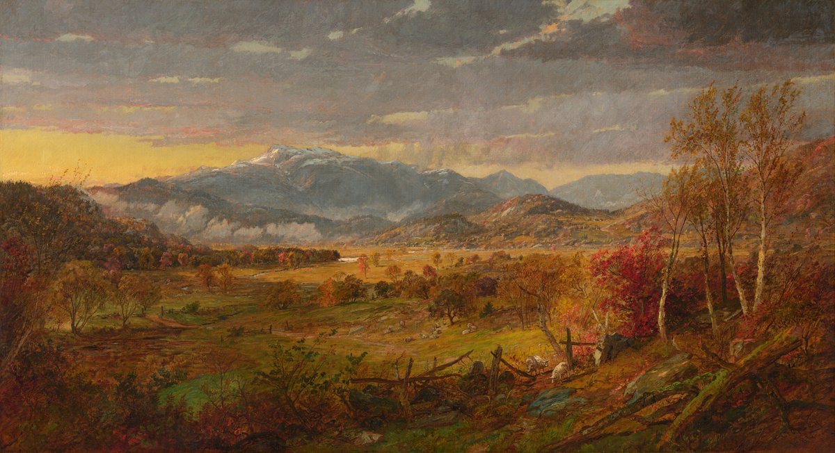 Cro pt 5 #landscapes #painting

Jasper Francis Cropsey
* 1823 Rossville - † 1900 Hastings-on-Hudson
US-american painter.

View of Mt. Washington • 1881
Oil on canvas • 61 x 112,1 cm

National Gallery of Art, Washington D.C.