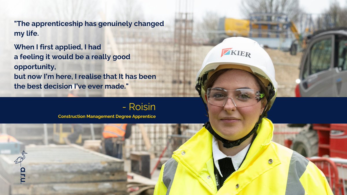 Read this month's issue of #UKConstructionMagazine and find out how Roisin's #apprenticeship helped progress her career in #construction, and why she believes with a degree level apprenticeship, the sky’s the limit! 🔗 aru.li/3Up9M12