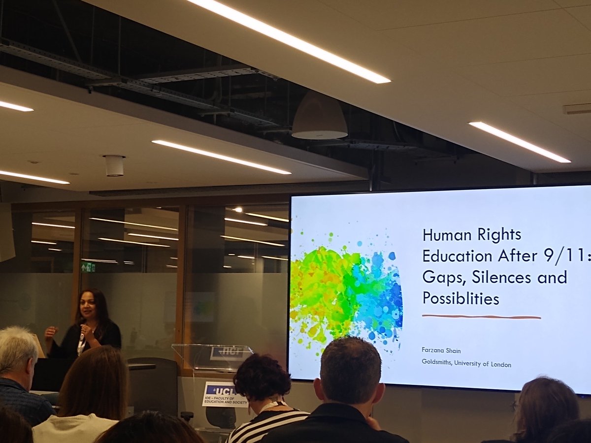 Learning from colleagues like Farzana Shain at the International Association for Human Rights Education at University College London #IAHRE2024 #HumanRights