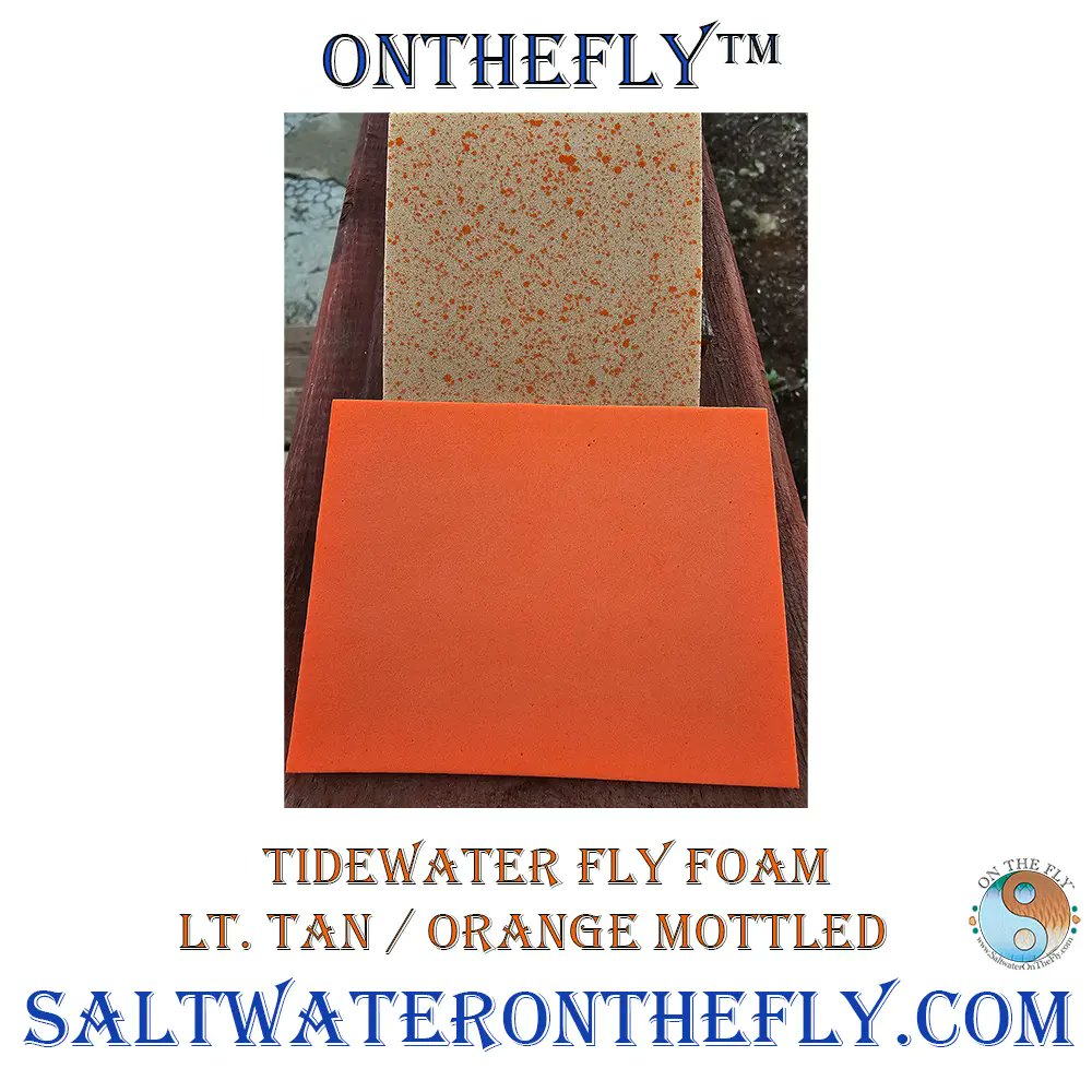 Tidewater Fly Foam Black / Red Mottled Black
Two colors integrated creating a high quality foam patch.
Perfect for top fly patterns. Bass Bugs, Hoppers, Mice, Popping Shrimp
and Gurglers
saltwateronthefly.com/product.../tid…
:
#bassflies #pikefishing #muskiefishing #saltwaterflyfishing