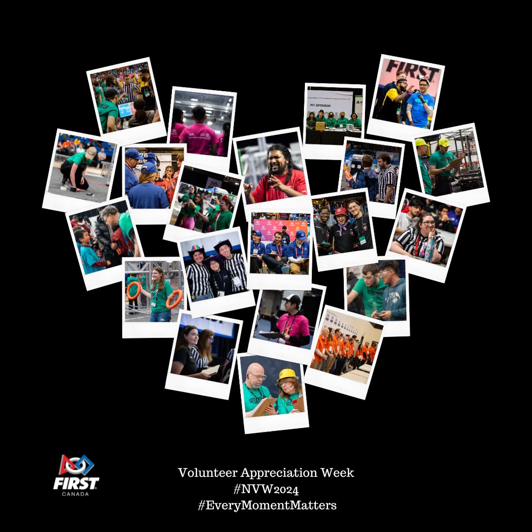 As National Volunteer Week draws to a close, we want to extend our appreciation to all the incredible volunteers who share their time and skills to support the youth in the FIRST community! Your dedication is truly inspiring! #NVW2024 #EveryMomentMatters