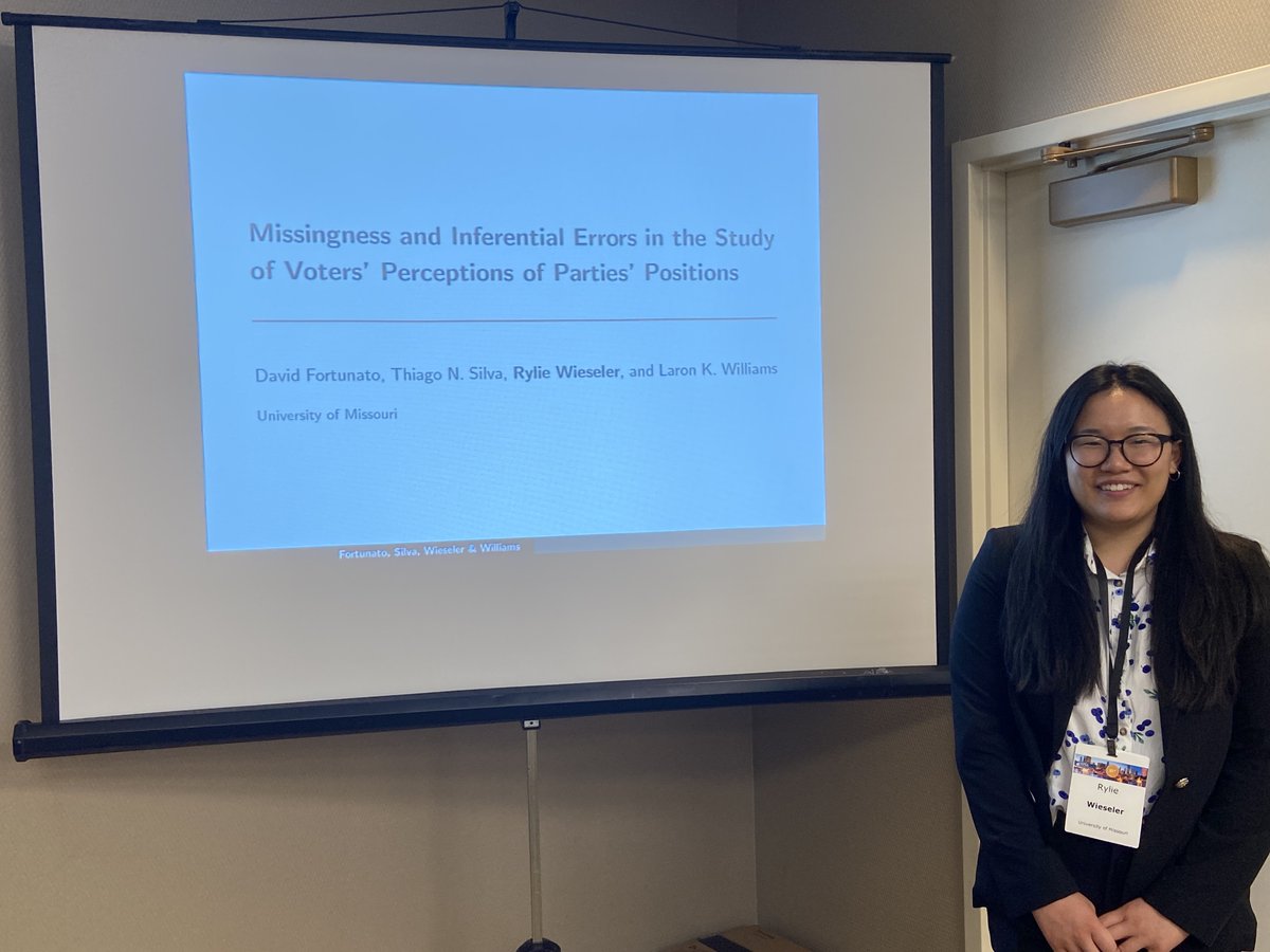 <a href="/rylie_y_w/">Rylie Wieseler</a> (first-year <a href="/MizzouTSGPA/">Mizzou Truman School of Gov't & Public Affairs</a> PhD) knocked the MPSA 2024 presentation out the park.  Keep an eye out for her work.