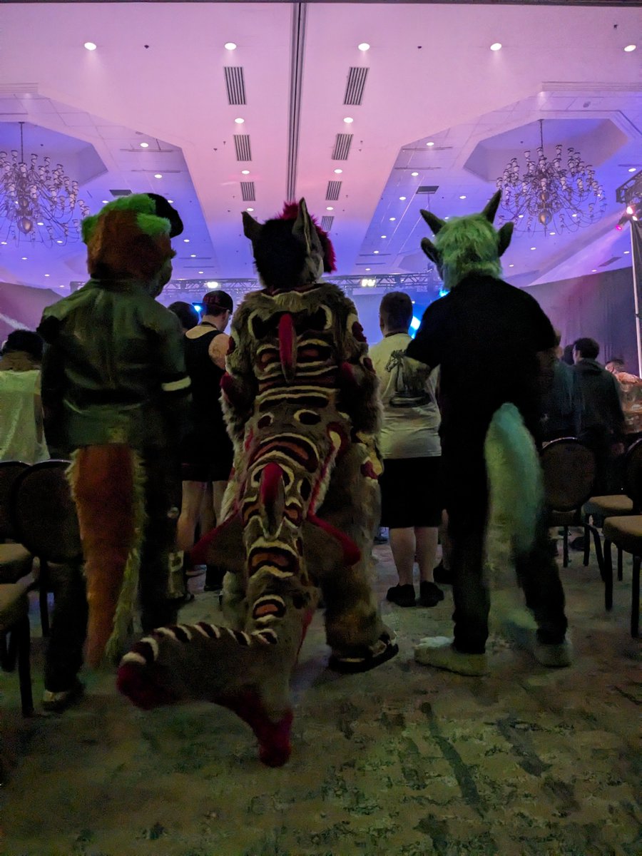 #TFF2024 dance gang @ReteShark @OlivearOtter #FursuitFriday