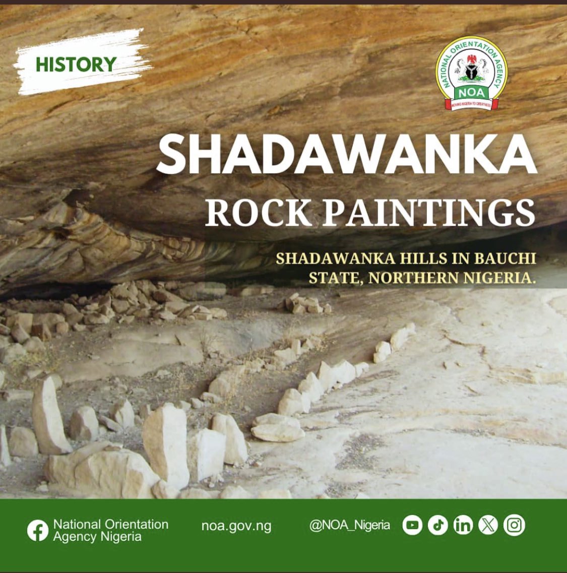 Situated within the Miri District, Bauchi Local Government Area of Bauchi State, Nigeria, the Shadawanka Rock Paintings are believed to have originated around 8,000 years ago during the Neolithic era. Recognized as a conserved site, it holds significant cultural and natural…