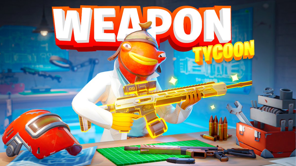 👑 Become Fortnite’s ultimate WEAPON maker with code: 

8209-2186-9170

🔫 Craft and upgrade your arsenal, expand your factory, and fly out to explore new islands. Boost production with advanced crafting benches and skilled workers.

To report bugs 🐛 or give suggestions: DM 😉