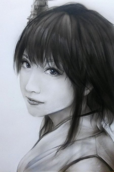 #軽い気持ちで描いたら思った以上に反響があった絵 
リアルでいたらこんな感じかなと思って
描いた山城のアナログ絵 