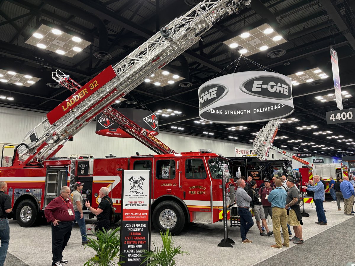 It's going to be another great day at #FDIC2024! We're celebrating our 50th anniversary today at booth 4401! We're looking forward to seeing you here! Let's talk #EONEfiretrucks! #EONEstrength #firetruck #firefighters #FDIC