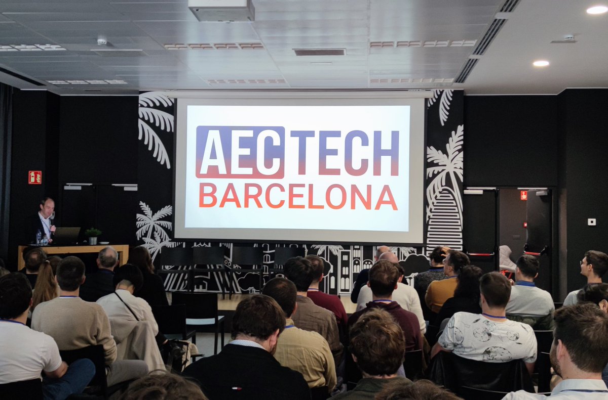AECTech 2024 Barcelona Symposium getting started! @TT_CORE + BjarkeIngelsGroup + @McNeelEurope #aec #technology #barcelona