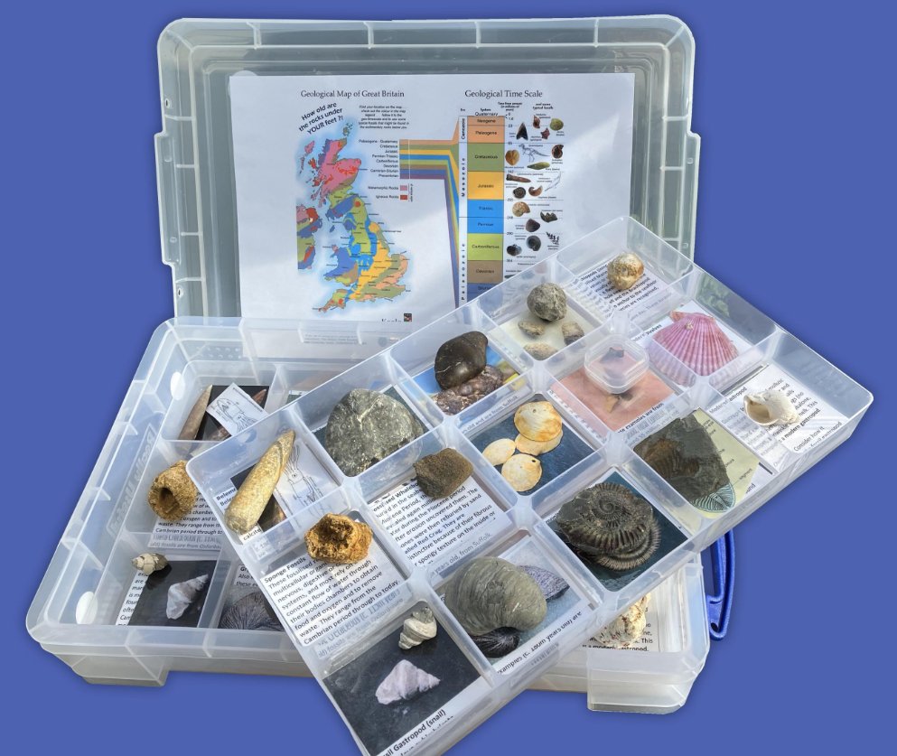 We are delighted to have delivered our 50th fossil box to a school this week! 🐚 Many thanks indeed to our kind sponsors and The Curry Fund @GeolAssoc for their support. 🪸 To sponsor a box or nominate a school to receive one, please visit our website: earthheritagetrust.org/fossils/