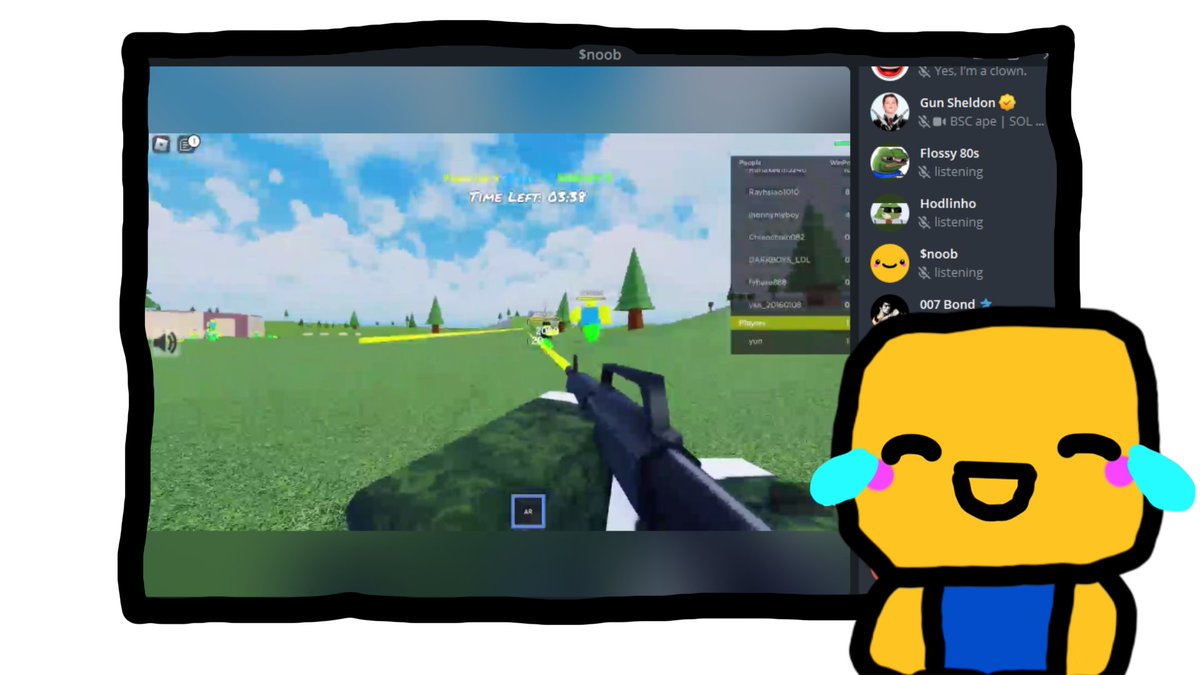 shout out the absolute $noob who has been playing roblox in the VC for 7 hours straight
