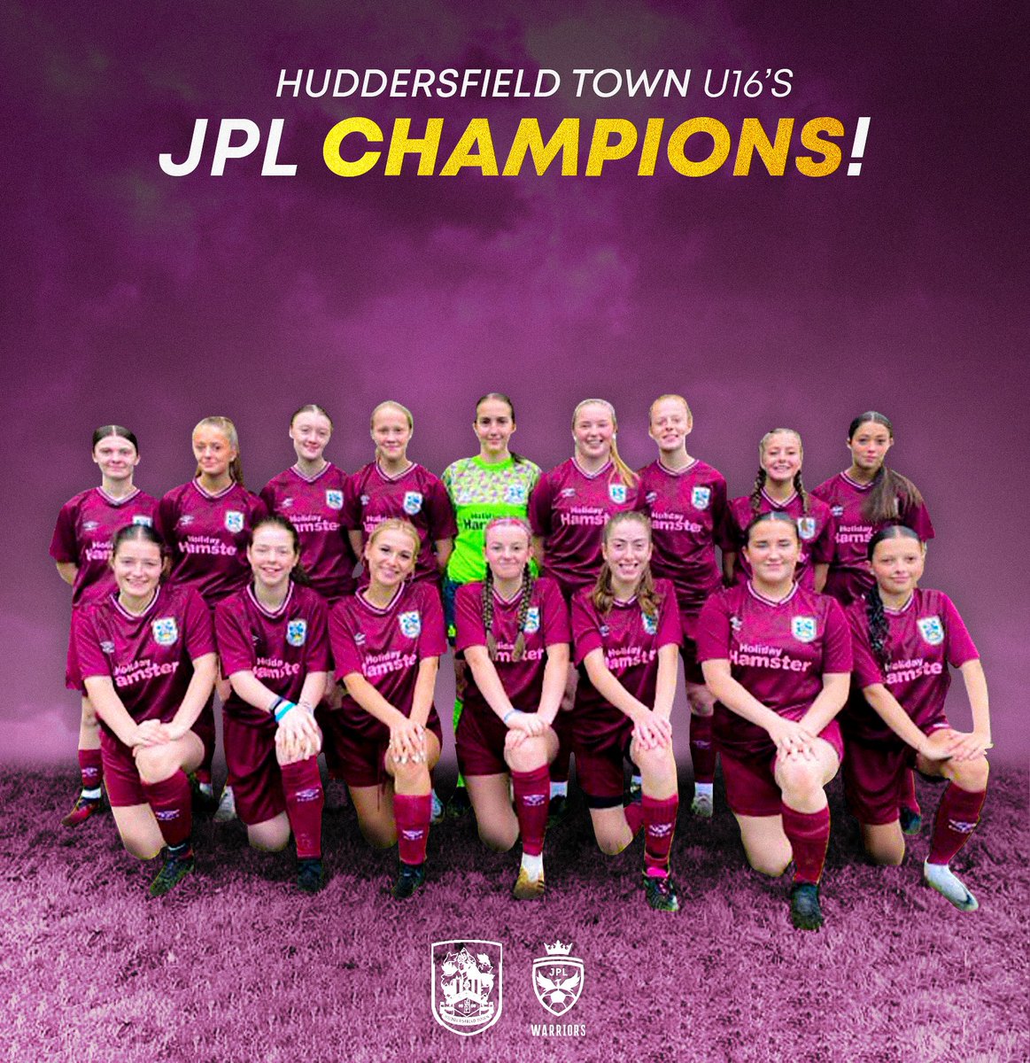 🏆 𝐔𝐍𝐁𝐄𝐀𝐓𝐄𝐍 𝐂𝐇𝐀𝐌𝐏𝐈𝐎𝐍𝐒!

A massive congratulations to our U16 side, who were crowned champions of the <a href="/JPL_WARRIORS/">JPL Warriors 🛡️</a> Yellow Division earlier this week after going unbeaten in the league! 🤩

#htwfc // #htafc #utt