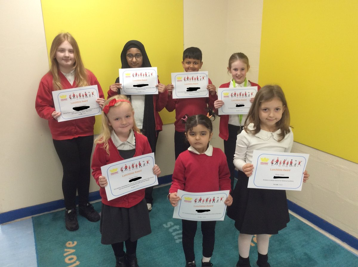 Our wonderful Lunchtime Superstars have been jewels in our Kingsway crown again this week- well done everyone!