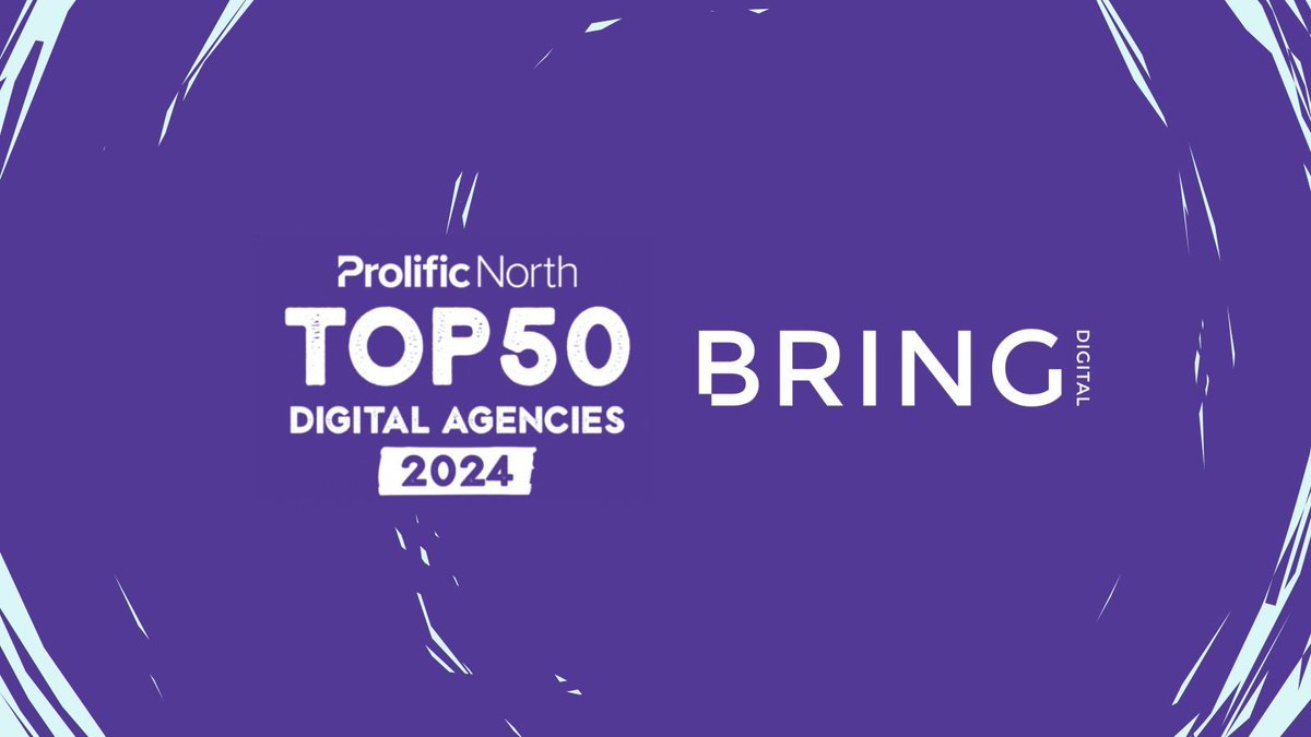 ⭐ Bring Digital has been named one of <a href="/ProlificNorth/">Prolific North</a>'s Top 50 Digital Agencies for 2024!

And we've jumped 7 places since last year's list too 🚀 

Check out the full list: buff.ly/3Q51id6 

#top50agency #bestagencies2024