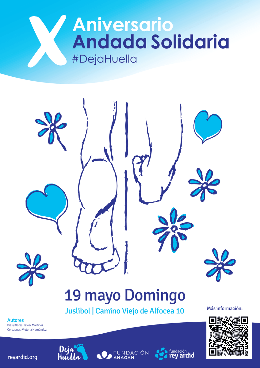 GrupoReyArdid's tweet photo. 📢  ¡Comienza la cuenta atrás! El próximo 19 de mayo celebraremos el 10º Aniversario de la Andada Solidaria  #DejaHuella. https://t.co/RMrxEYix53