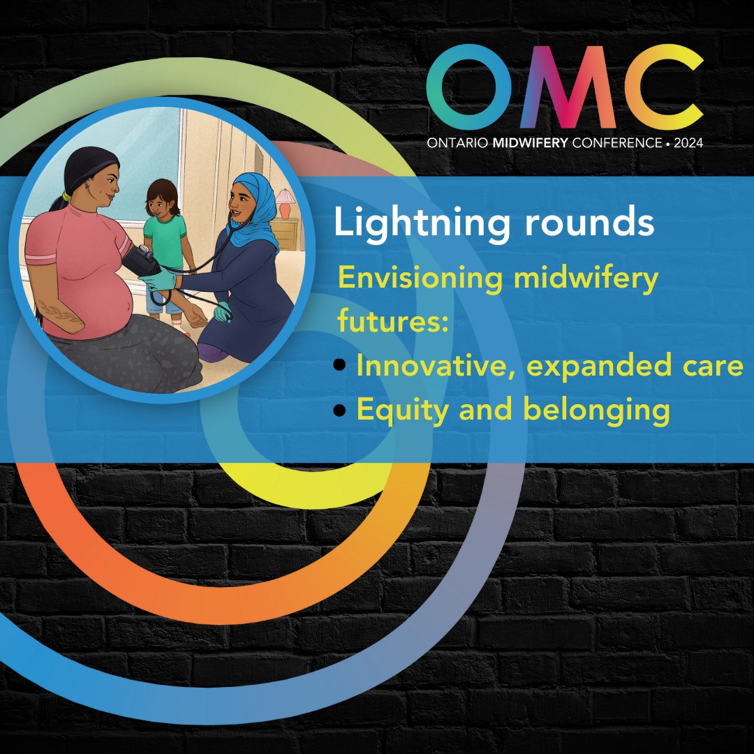 Get a glimpse into the multitude of exciting midwife-led research & projects at the OMC Lightning Rounds! 9 fellow midwives share how they're working to promote innovative, expanded care + equity & belonging. OMC 2024 is coming May 28! Are you registered? ontariomidwives.ca/omc2024