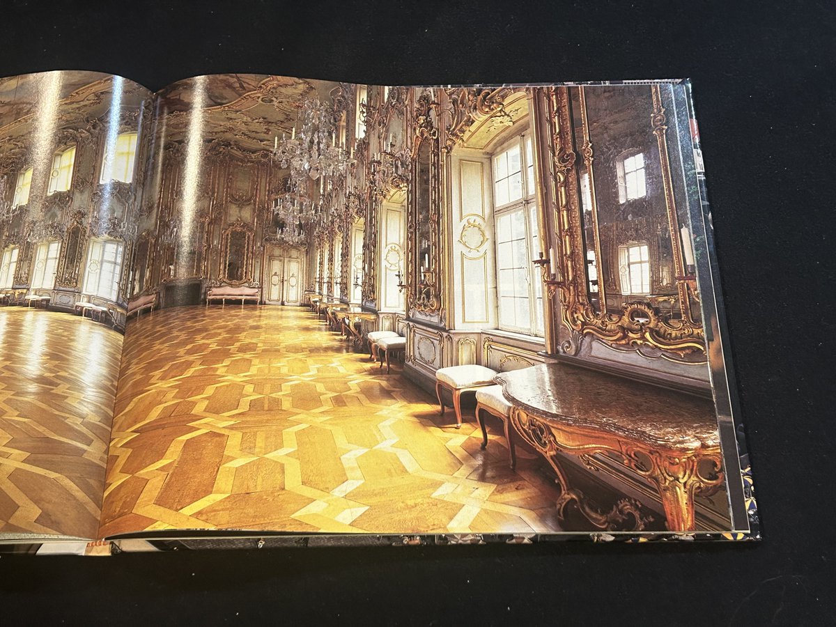 Today in 1770, Marie Antoinette was married by proxy in Vienna.  She stopped in Augsburg en route to France, attending a ball at the Schaezlerpalais.  This is a guidebook view of the ballroom from 1992.  #Augsburg #MarieAntoinette
