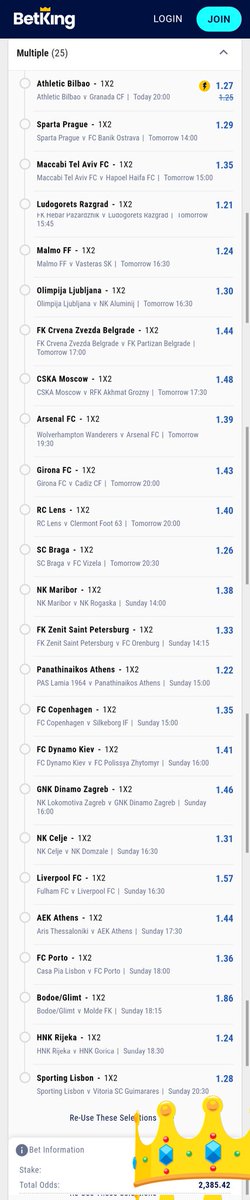 BOOOM WEEKEND STARTERS

@BetKingNG booking codes⤵️

HMPDJ ➡️➡️➡️ 33k odds
GJKVQ ➡️➡️➡️ 2.3k odds
DTW5X ➡️➡️➡️ 452 odds
ENG6X ➡️➡️➡️ 23 odds
DKGMV ➡️➡️➡️ 10 odds

PICK n PLAY
Register & Play⤵️
betking.com
Telegram Channel⤵️
t.me/booomnation

#ThatBetKingFeeling