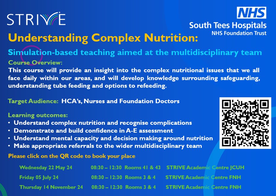 Understanding Complex Nutrition Course New date announced for November 2024! Limited availability for July course. Click on QR code below to book your place today.