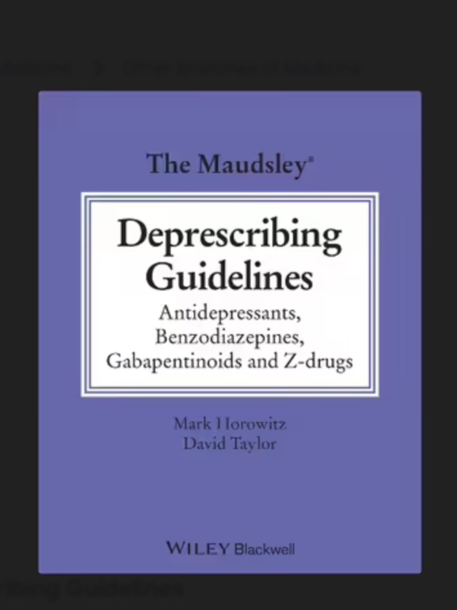 new book on safe deprescribing of psych drugs! @markhoro