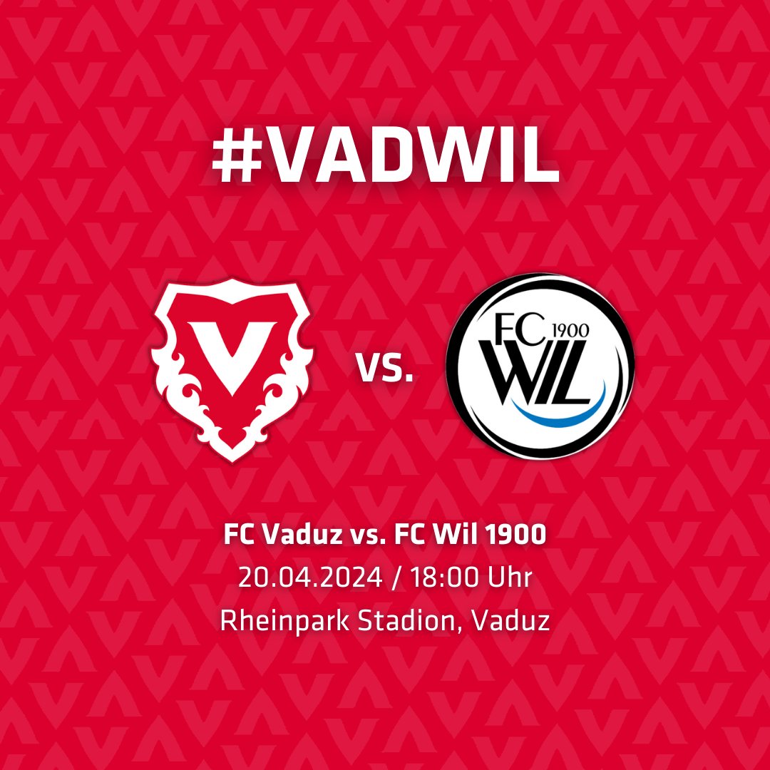 VaduzFC's tweet photo. 👉 Die 30. Runde der dieci Challenge League steht auf dem Programm:
⚽ FC Vaduz vs. FC Wil 1900
⏰ Sa., 20. April 2024, 18:00 Uhr
🏟 Rheinpark Stadion, Vaduz
📖 Zur Matchvorschau: https://t.co/Ar75lTPh0S
#hoppvadoz #supportFCV #fcvaduz #VADWIL https://t.co/Uzq4Bfe2qt