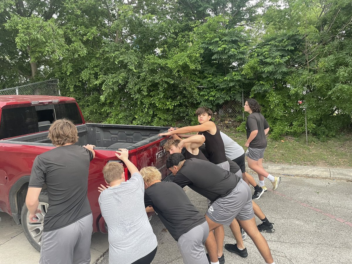 Truck Push Action on Competition Friday! #ChargeForward #ChargeTogether
