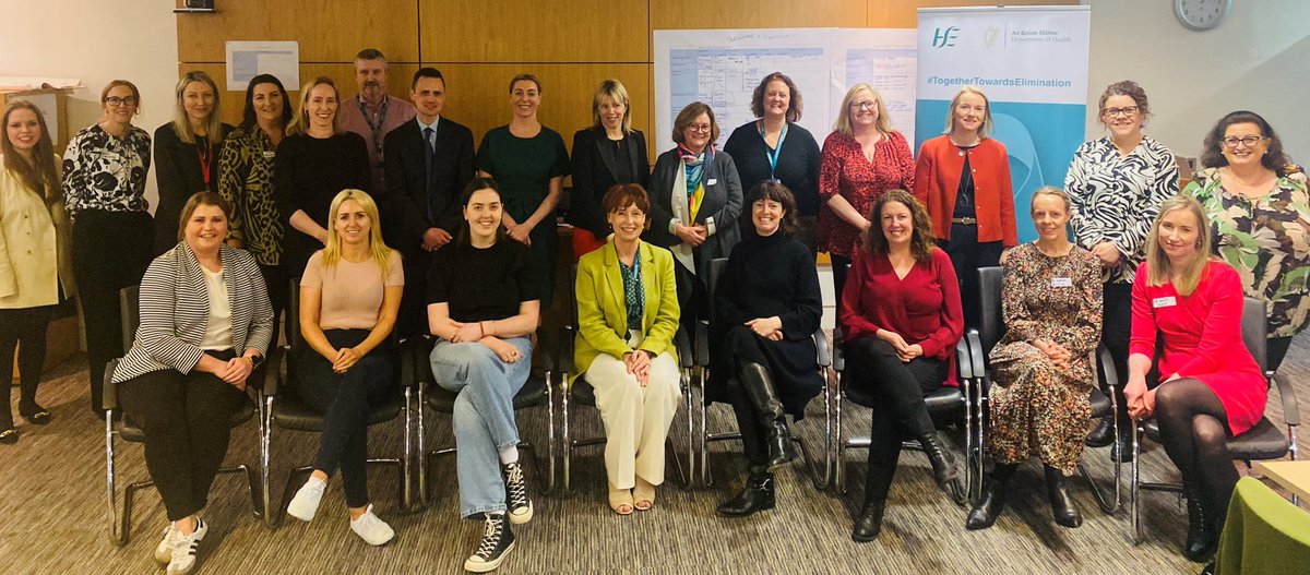 Today we welcomed representatives from across #cervicalcancer treatment services to discuss the development of a national action plan for #CervicalCancerElimination. 

Ireland is on track to eliminate cervical cancer by 2040
➡️tinyurl.com/46twpjx6

#TogetherTowardsElimination