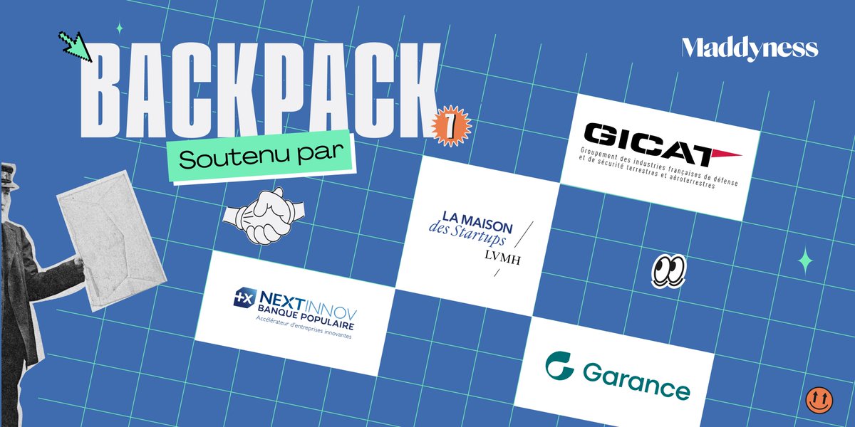 Un immense merci à nos incroyables sponsors du #BackPack 7 ! Nous sommes fiers de pouvoir offrir une ressource précieuse et inspirante à la communauté des #entrepreneurs. 📕 : maddyness.com/2024/02/16/bac… 🤝 Banque Populaire, GICAT, LVMH, Garance.