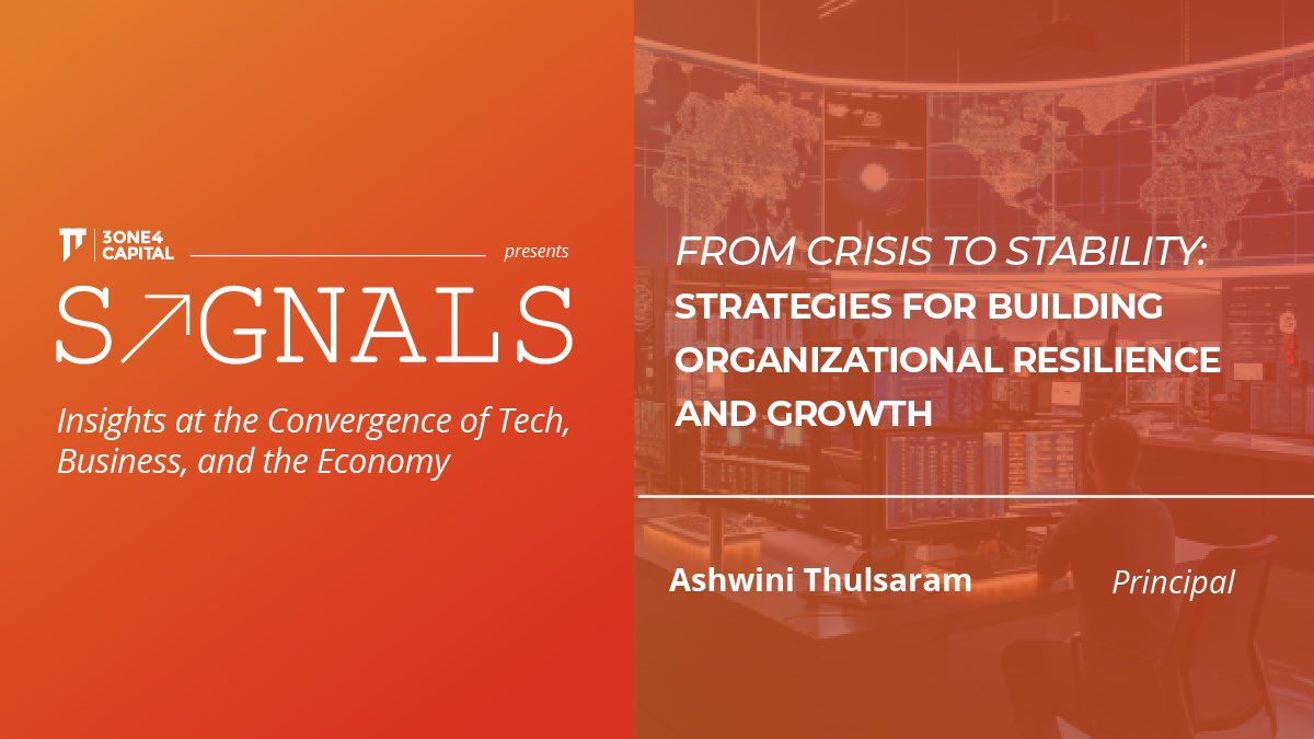 Ashwini Thulsaram, Principal at 3one4 Capital, highlights the complex nature of modern-day business crises to present a structured crisis management framework covering pre-crisis planning, in-crisis actions, and post-crisis recovery. Blog: t.ly/VG5U1