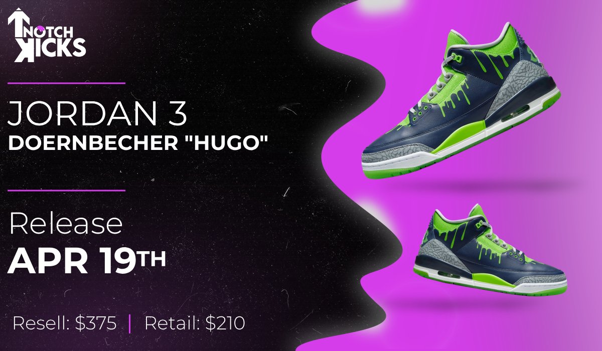 SHOCK DROP
Nike Air Jordan 3 Doernbecher 'Hugo' 🧃
10AM EST