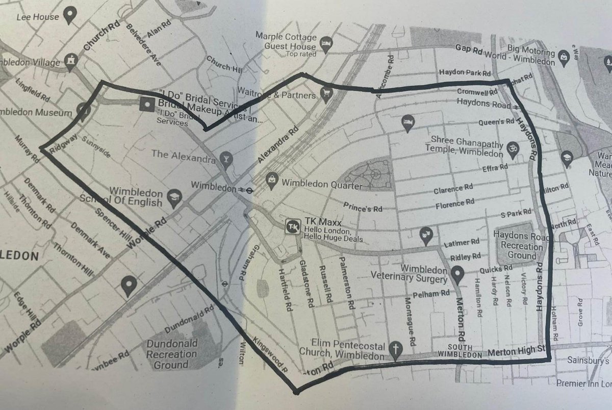 #DISPERSALZONE | 🚨 A S35 Dispersal Order has been authorised in Wimbledon Town Centre today between 13:00 - 20:00hrs due to ASB in the area. A S35 dispersal order gives Police Officers and Police Community support officers in uniform the power to exclude a person from an area.